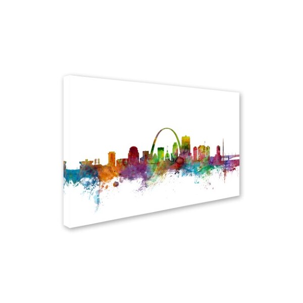 Michael Tompsett 'St. Louis Missouri Skyline' Canvas Art,30x47